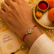 Rosette Bloom Rakhi 🌸 ⭐ for Raksha Bandhan.