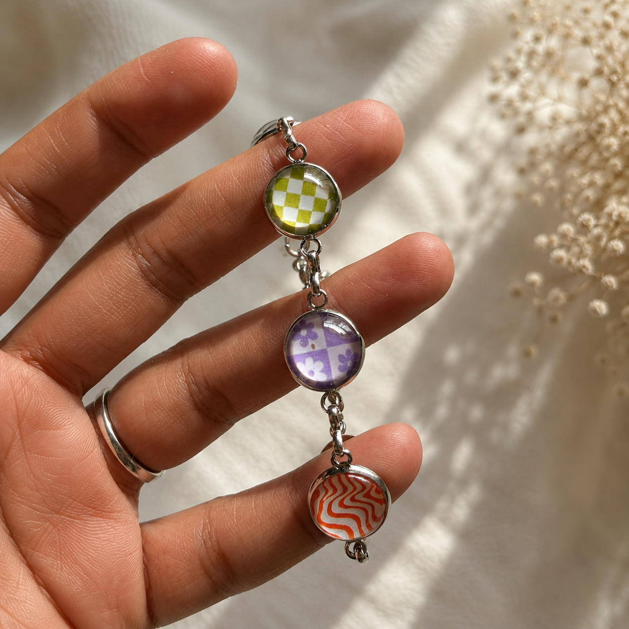Sassy Retro Charm Bracelet