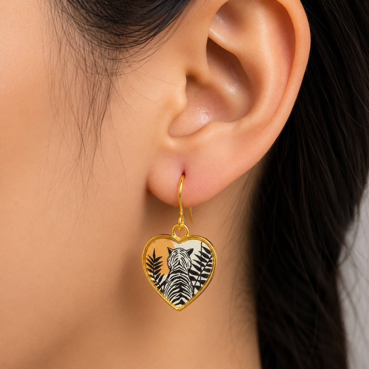 Midnight Leopard Earrings