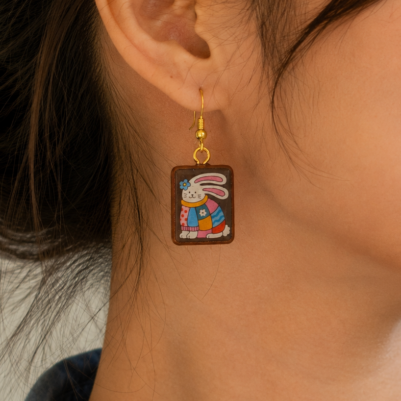 Charming bunny Earring