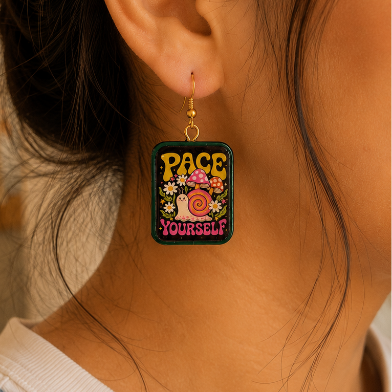 Pace Yourself Quirky Earrings