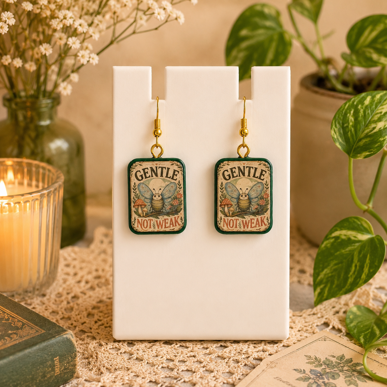 Gentle, Not Weak Earring