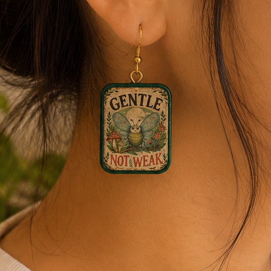 Gentle, Not Weak Earring