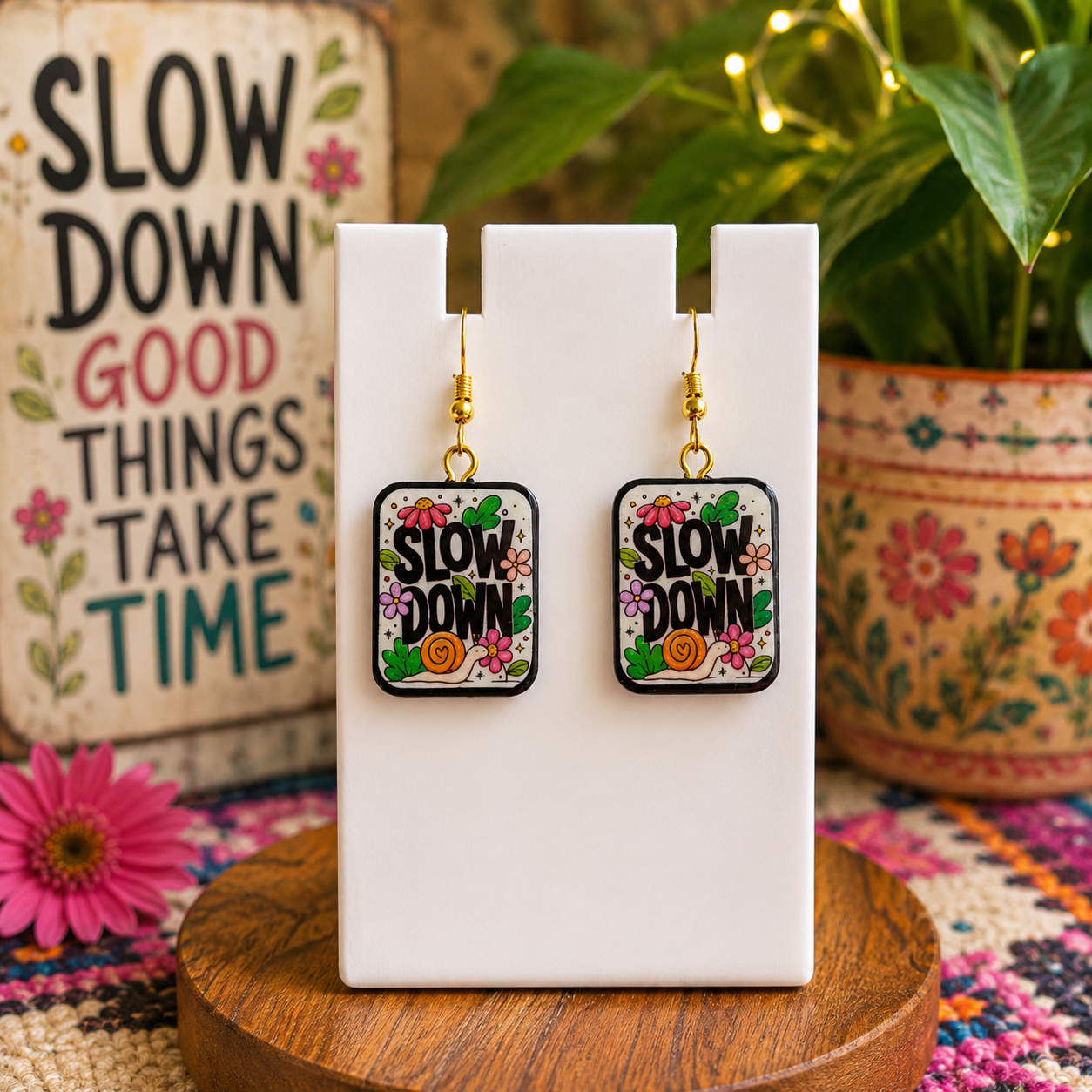 Slow Down Quirky Earrings