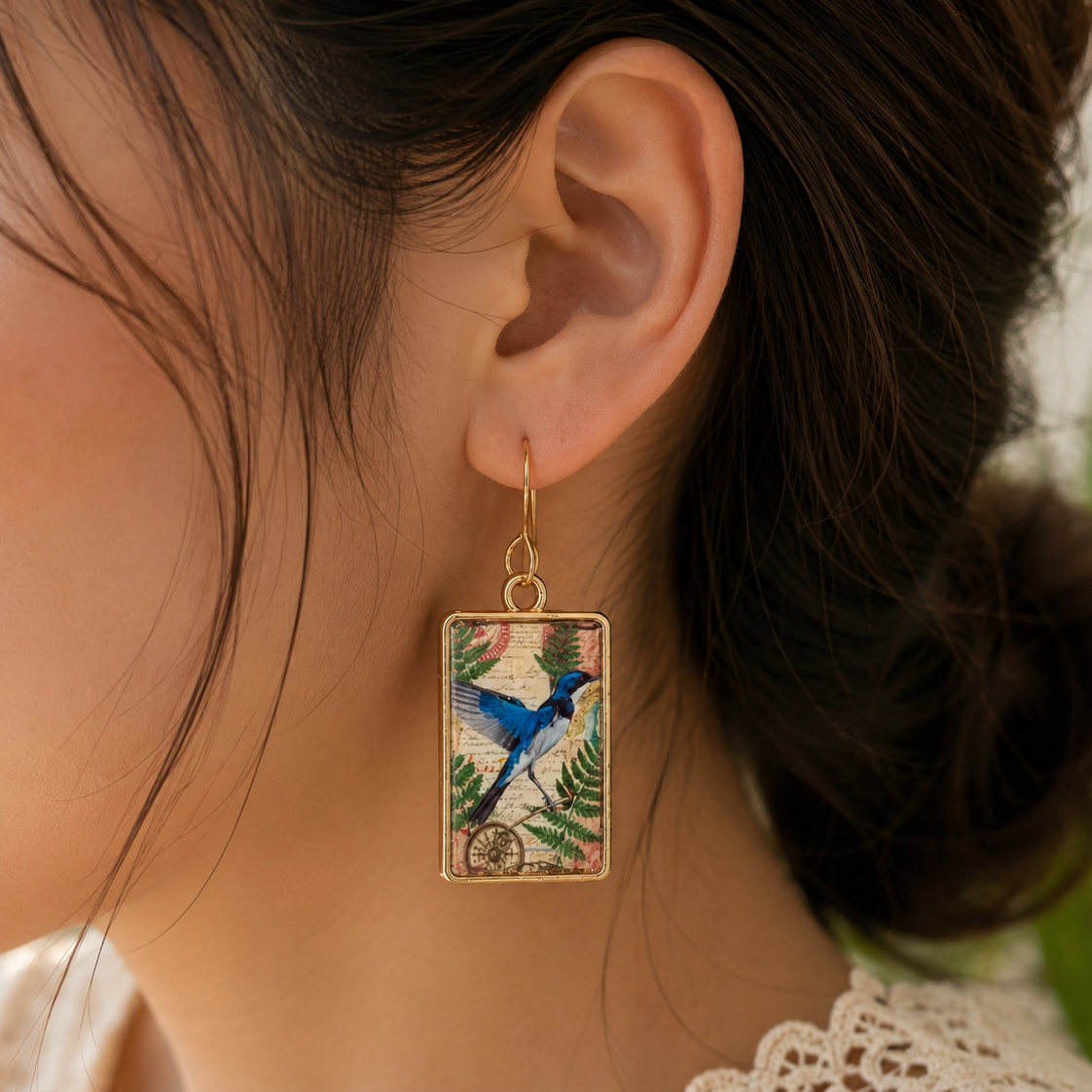 Fern & Feather Earrings