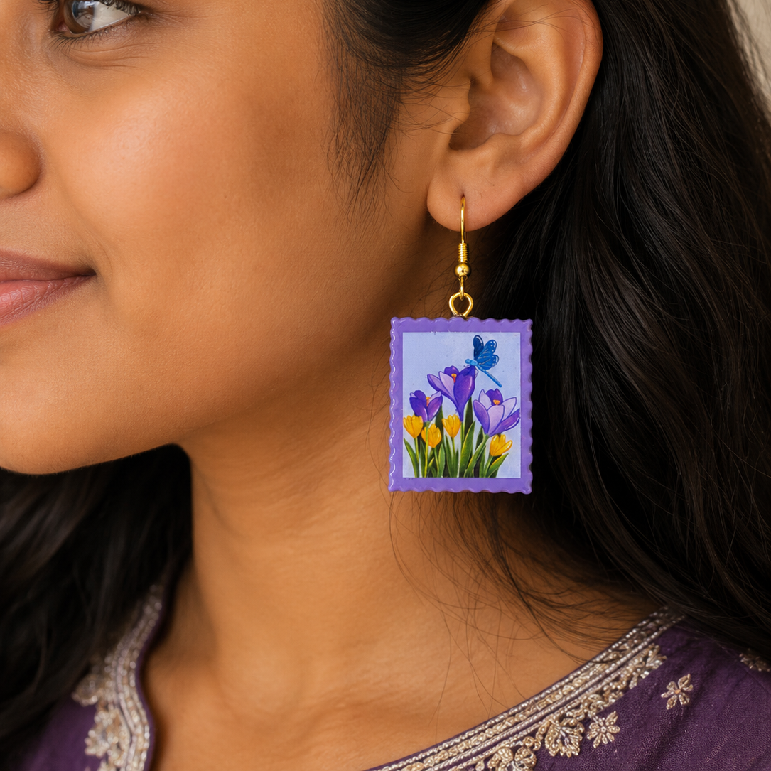 Lavender Bloom Earrings