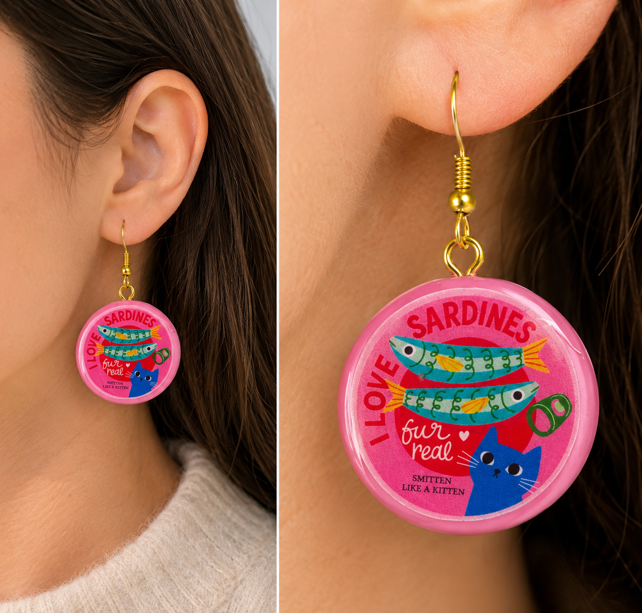 Retro Sardine Charms.