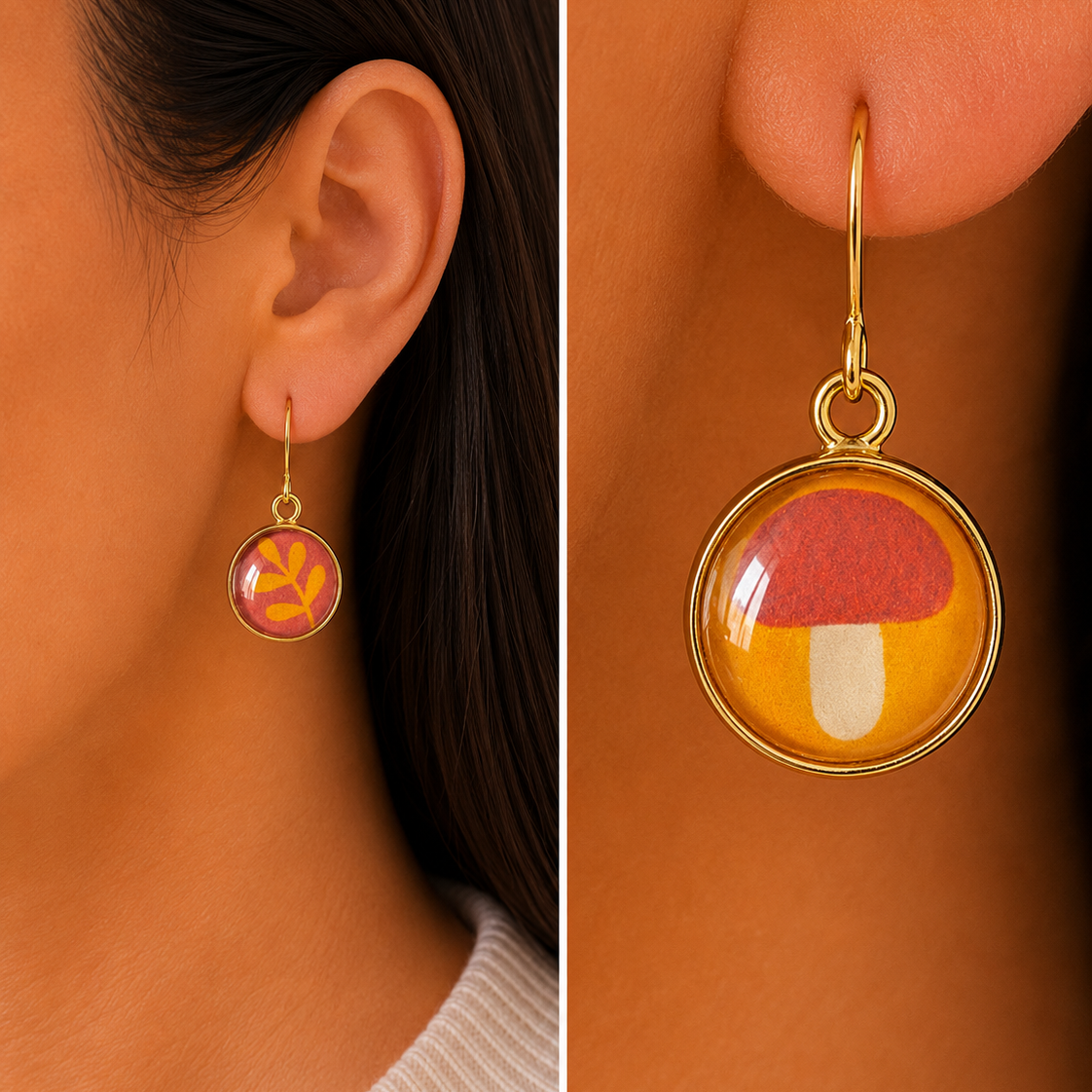 Forest Folk Earrings (Mismatch).