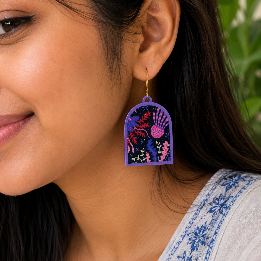 Midnight Reef Earrings.