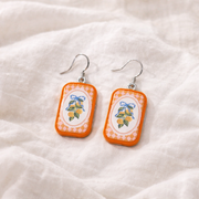 Orange Bunch Dangle Earrings - Quirky Jewellery