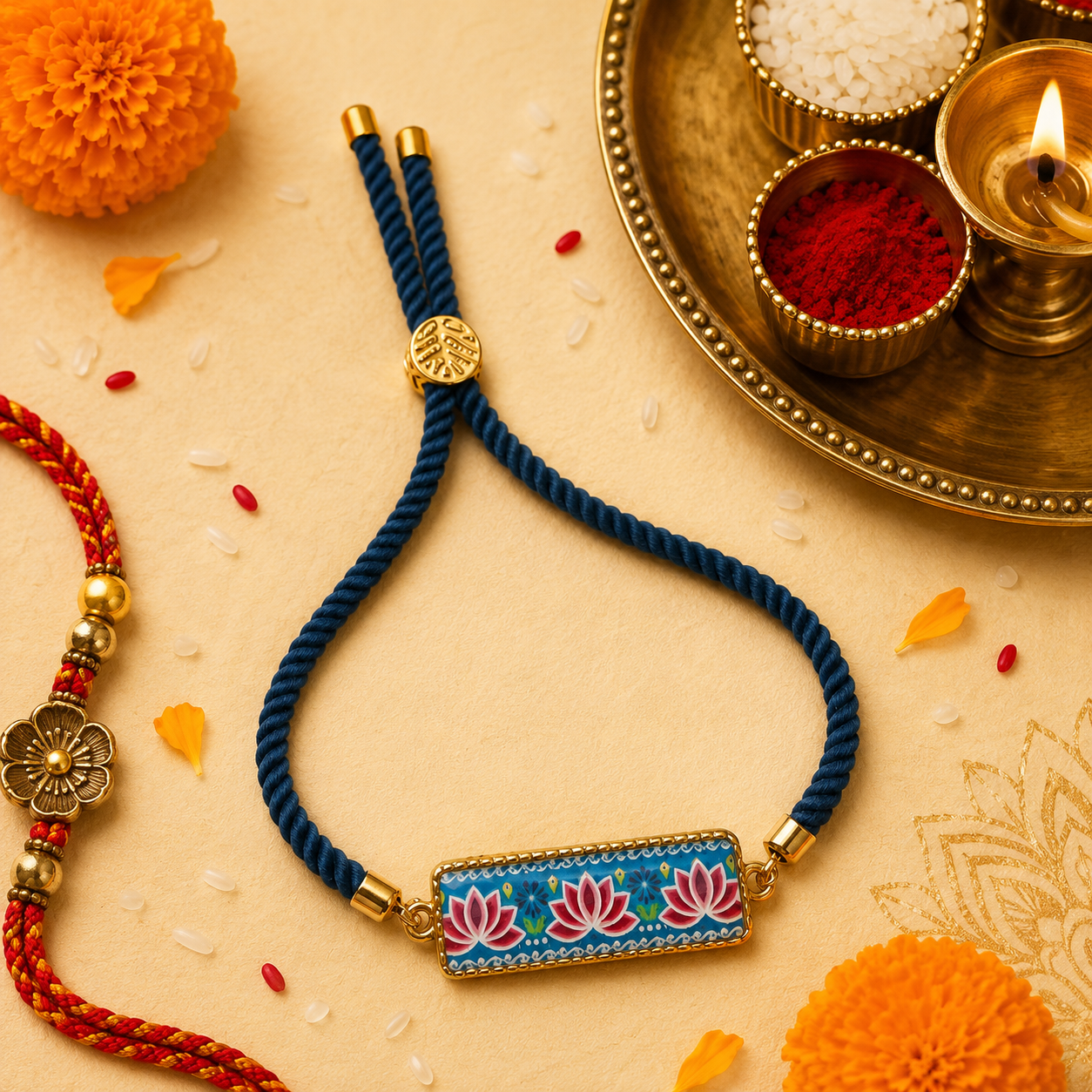 Teel Kamal Rakhi 🪷💙✨for Raksha Bandhan