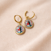 Dancing in Love Dangle Earring (Anti Tarnish Findings) - Quirky Jewellery