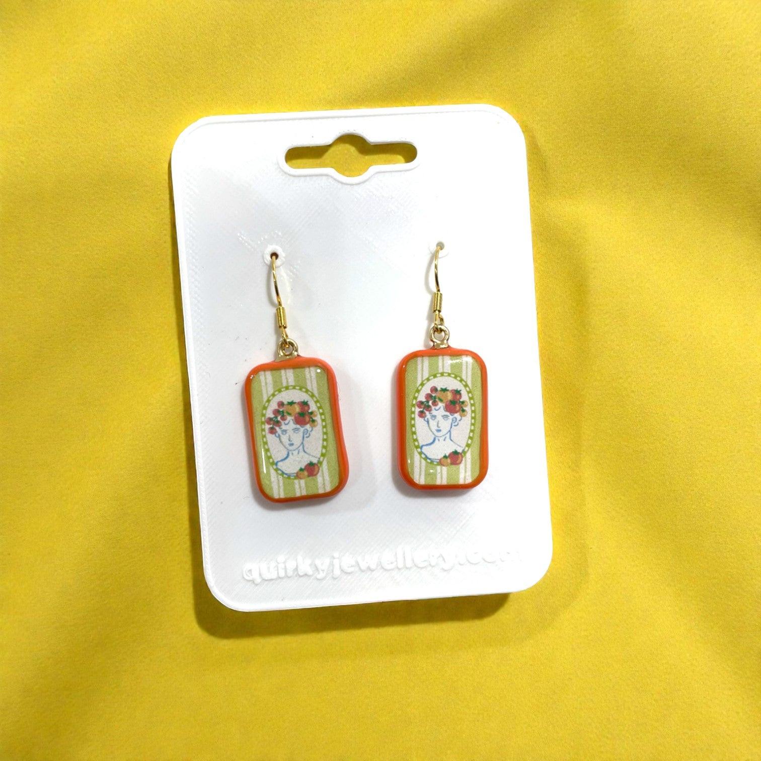 Garden Muse Charm Dangle Earrings - Quirky Jewellery