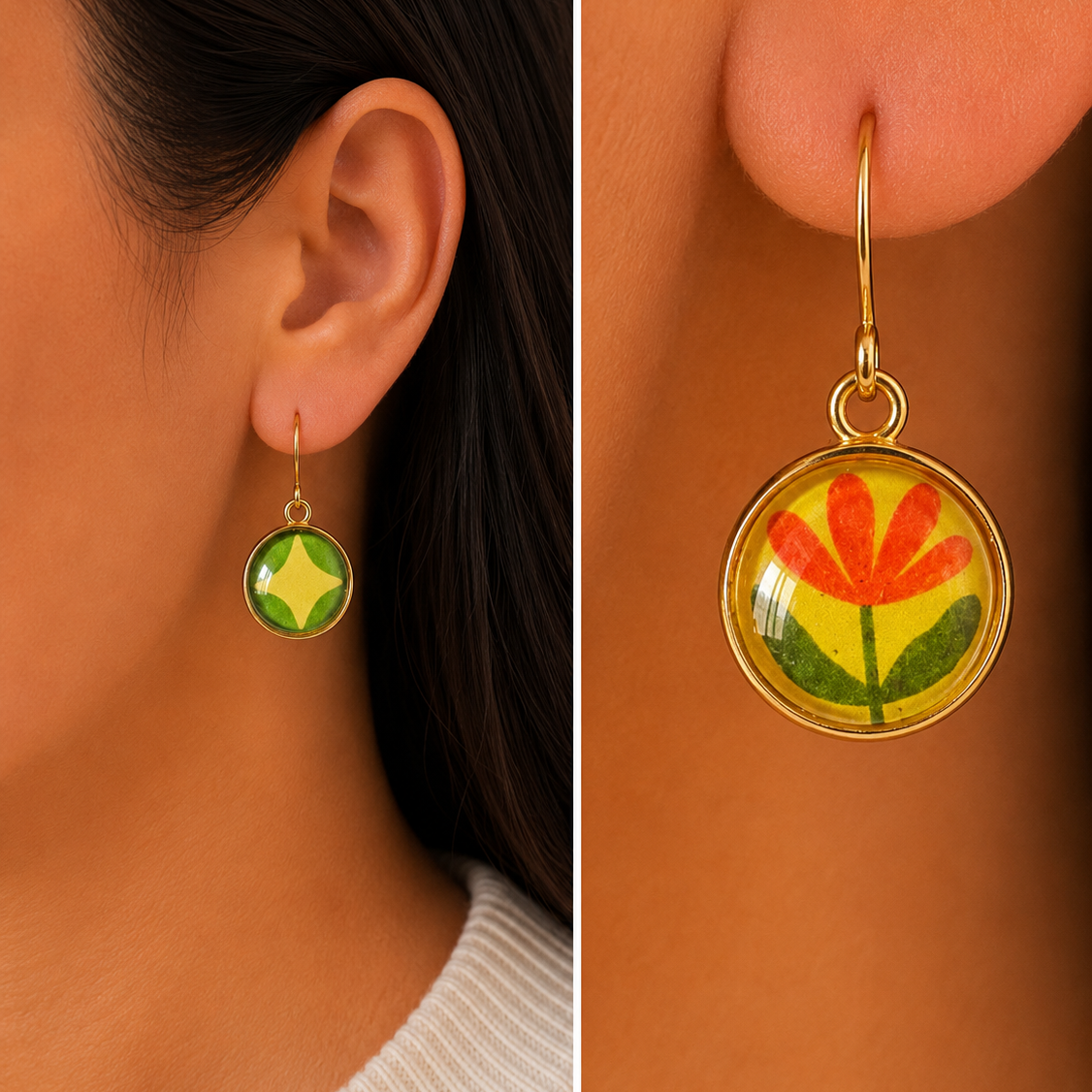Sunshine Bloom Earrings (Mismatch).