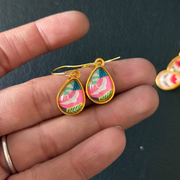 Crimson Petal Earrings