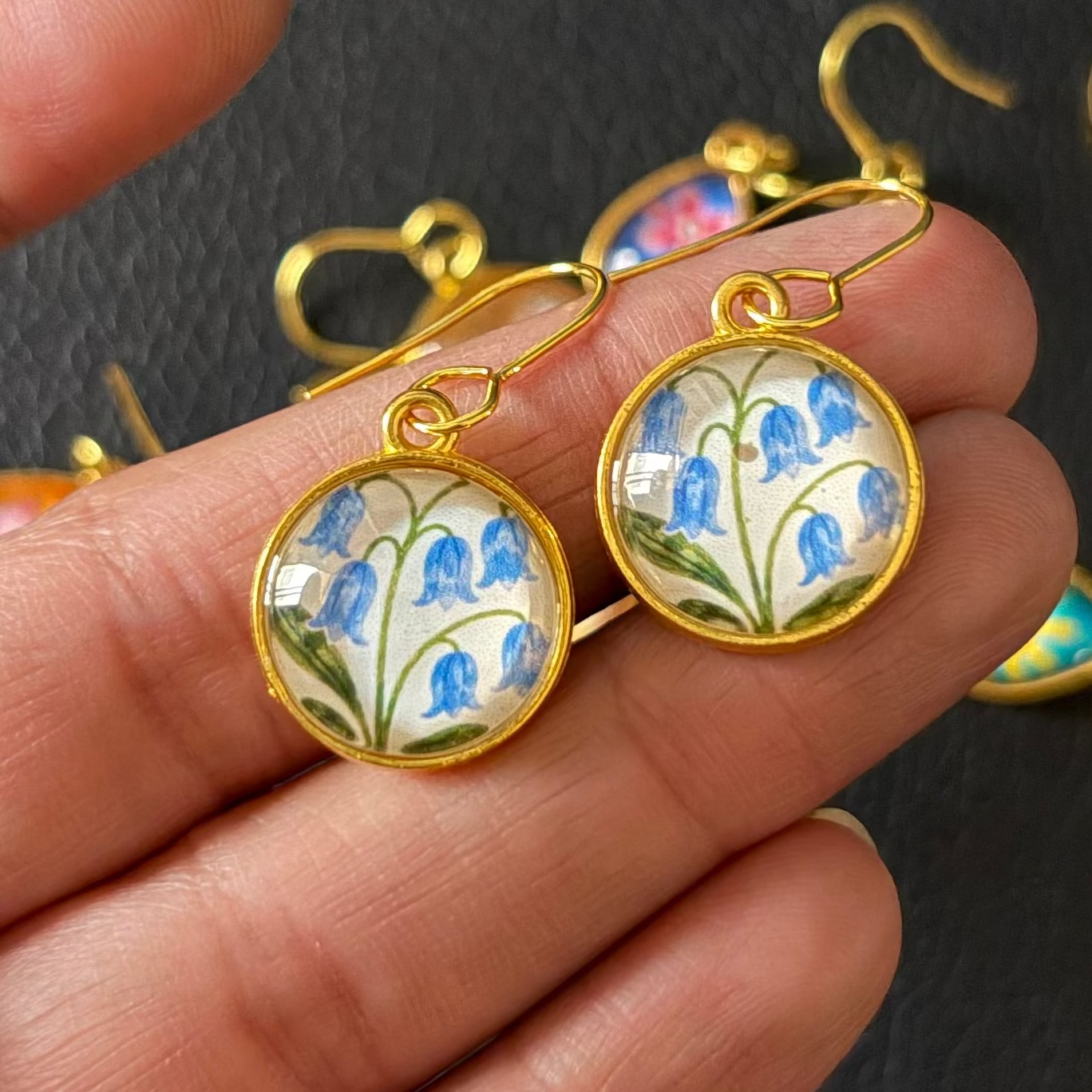 Bluebell Bloom Earrings.