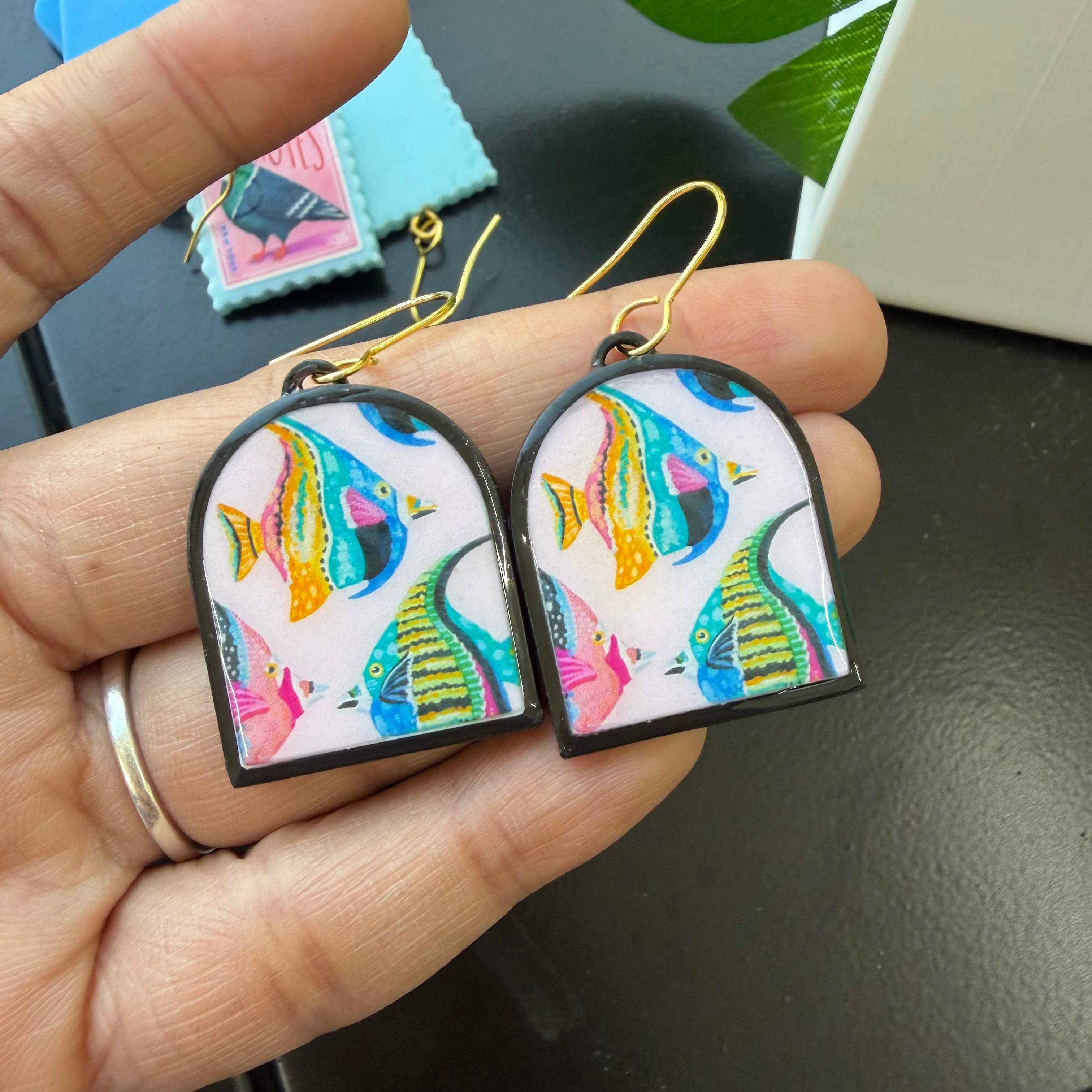 Berry Blossom Hamster Earrings (Copy).