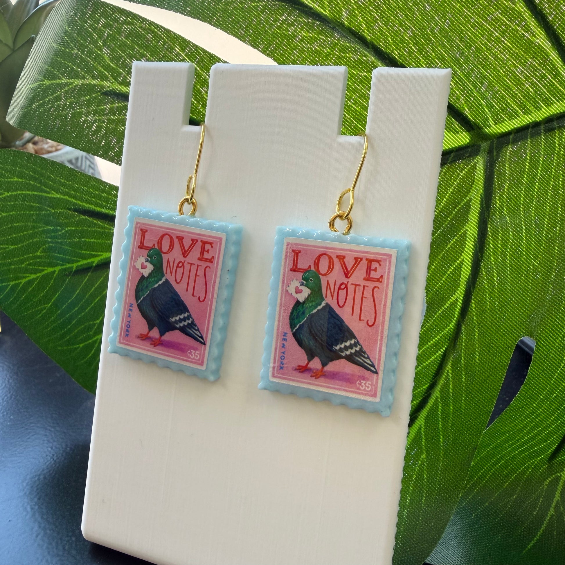Pigeon Post Earrings.