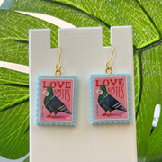 Pigeon Post Earrings.