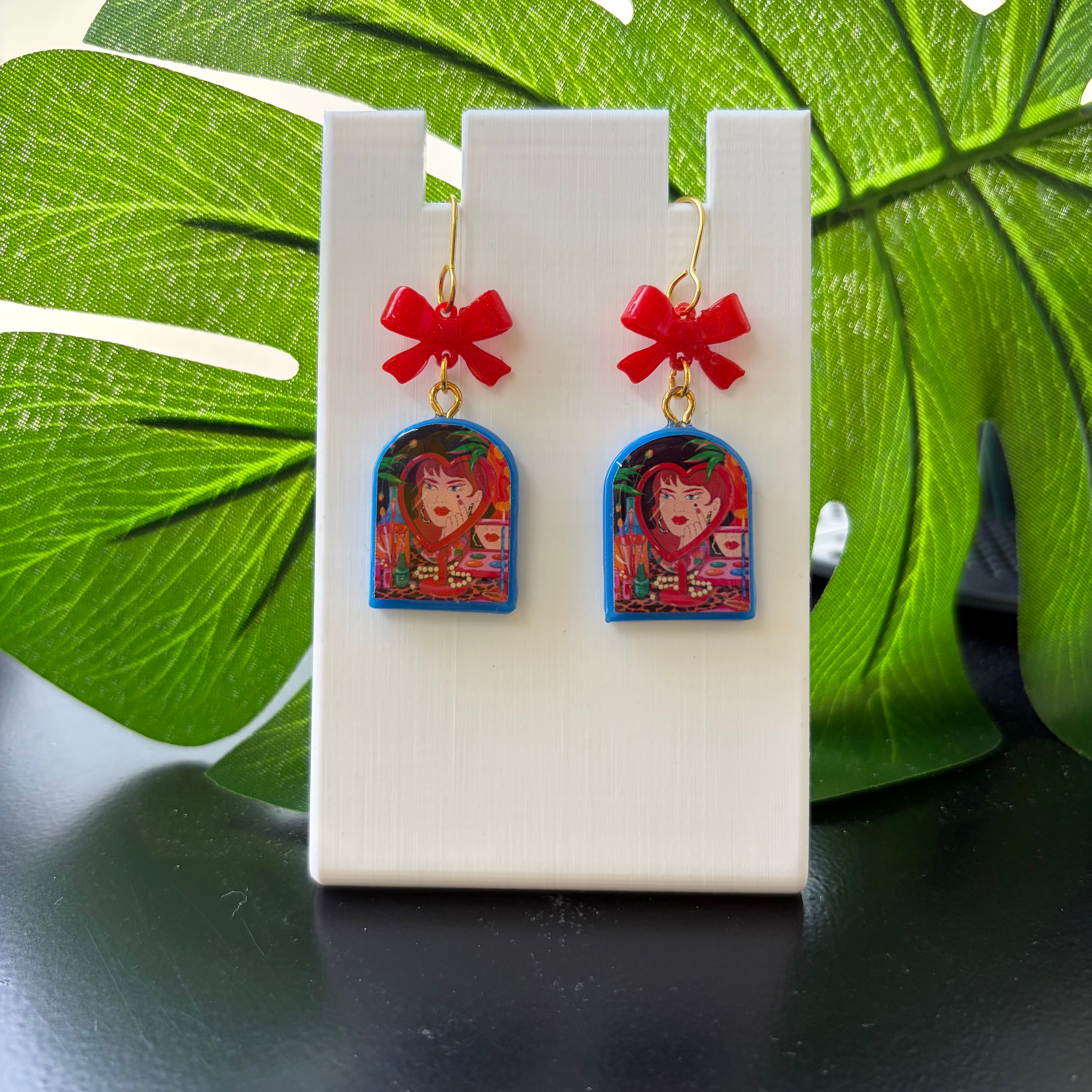 Heart Mirror Earrings