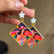 Celestial Bloom Statement Earrings