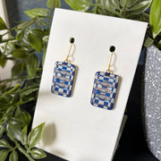 Blue Fish Art Earrings