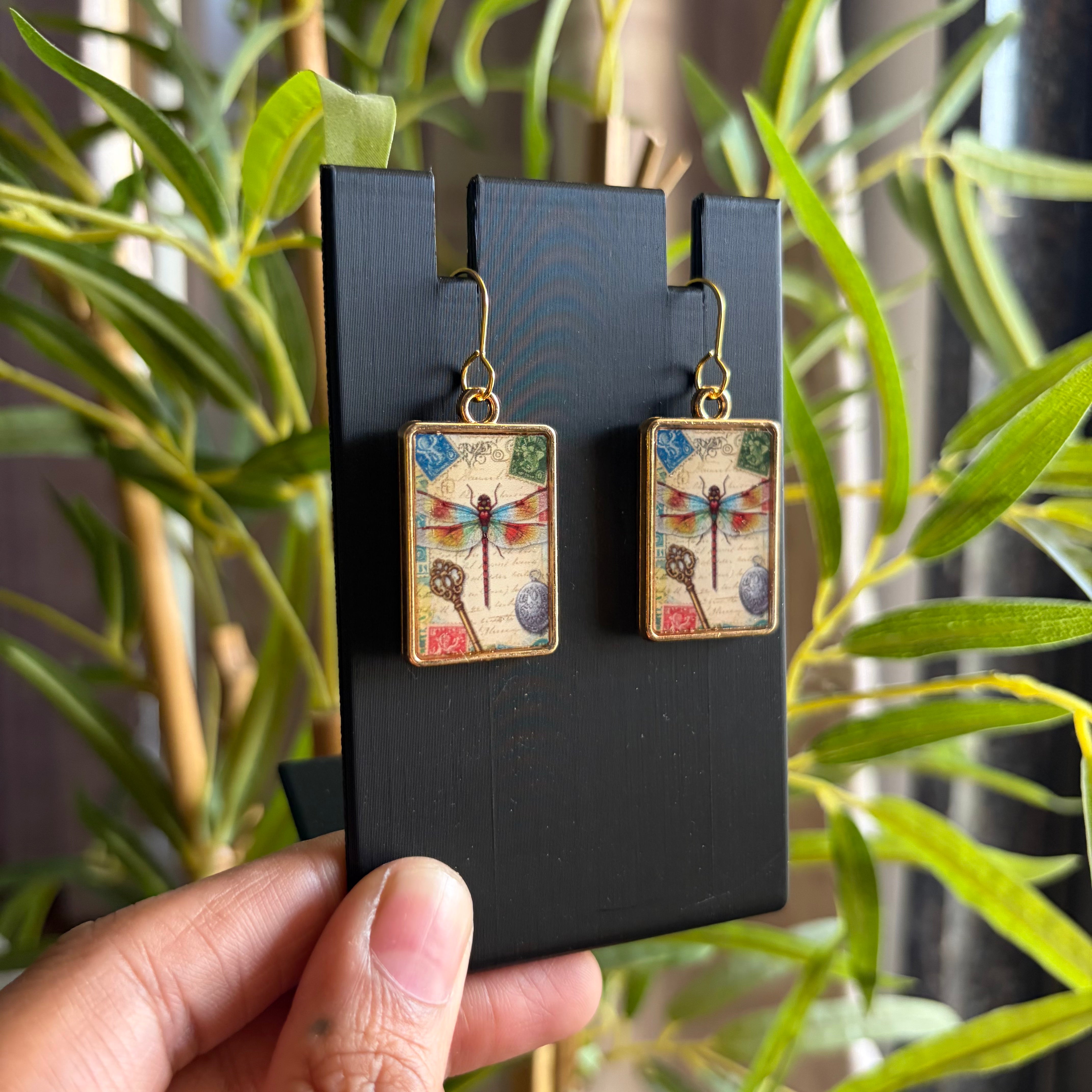 Antique Letter Dragonfly Drops