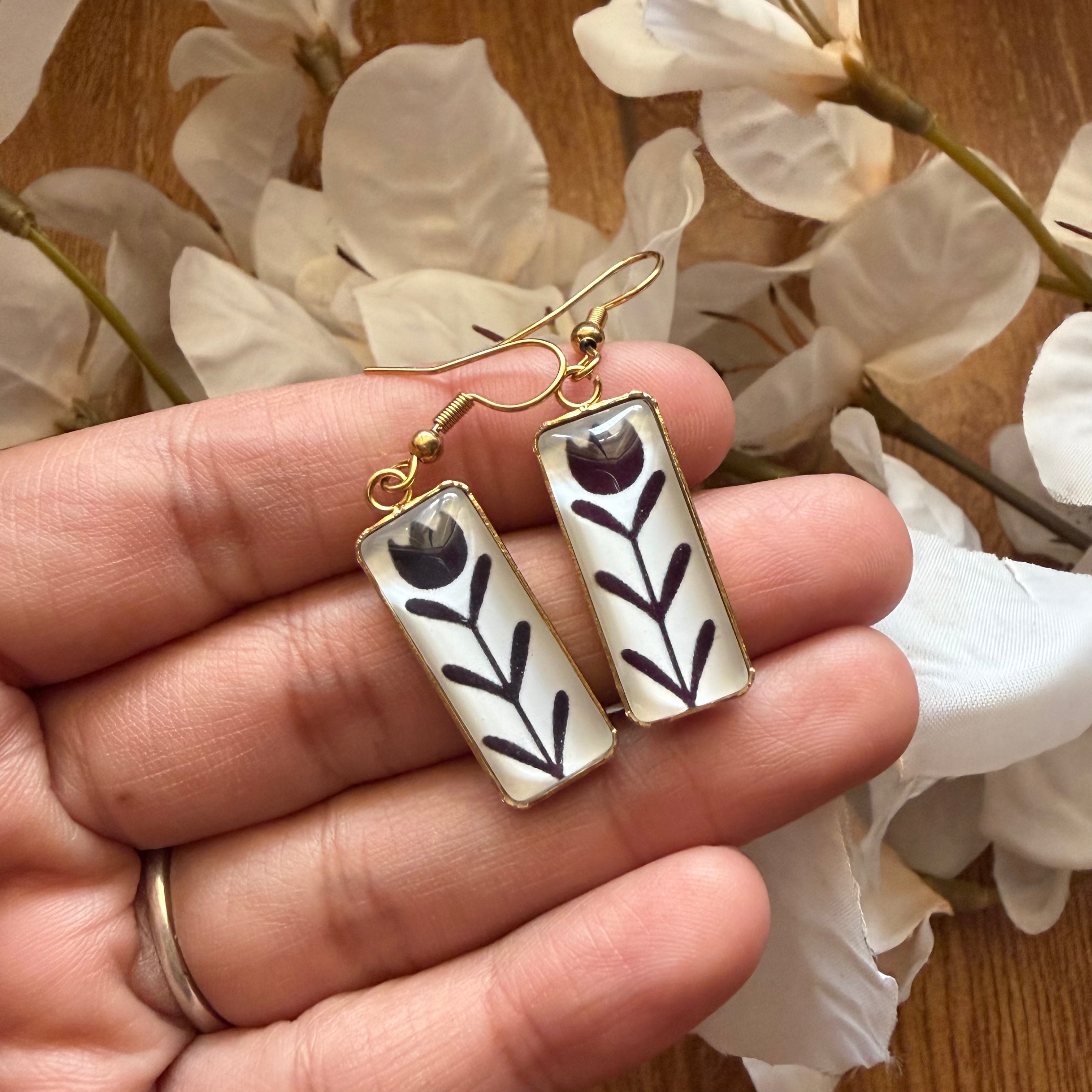 Rustic Tulip Dangles (Anti Tarnish).