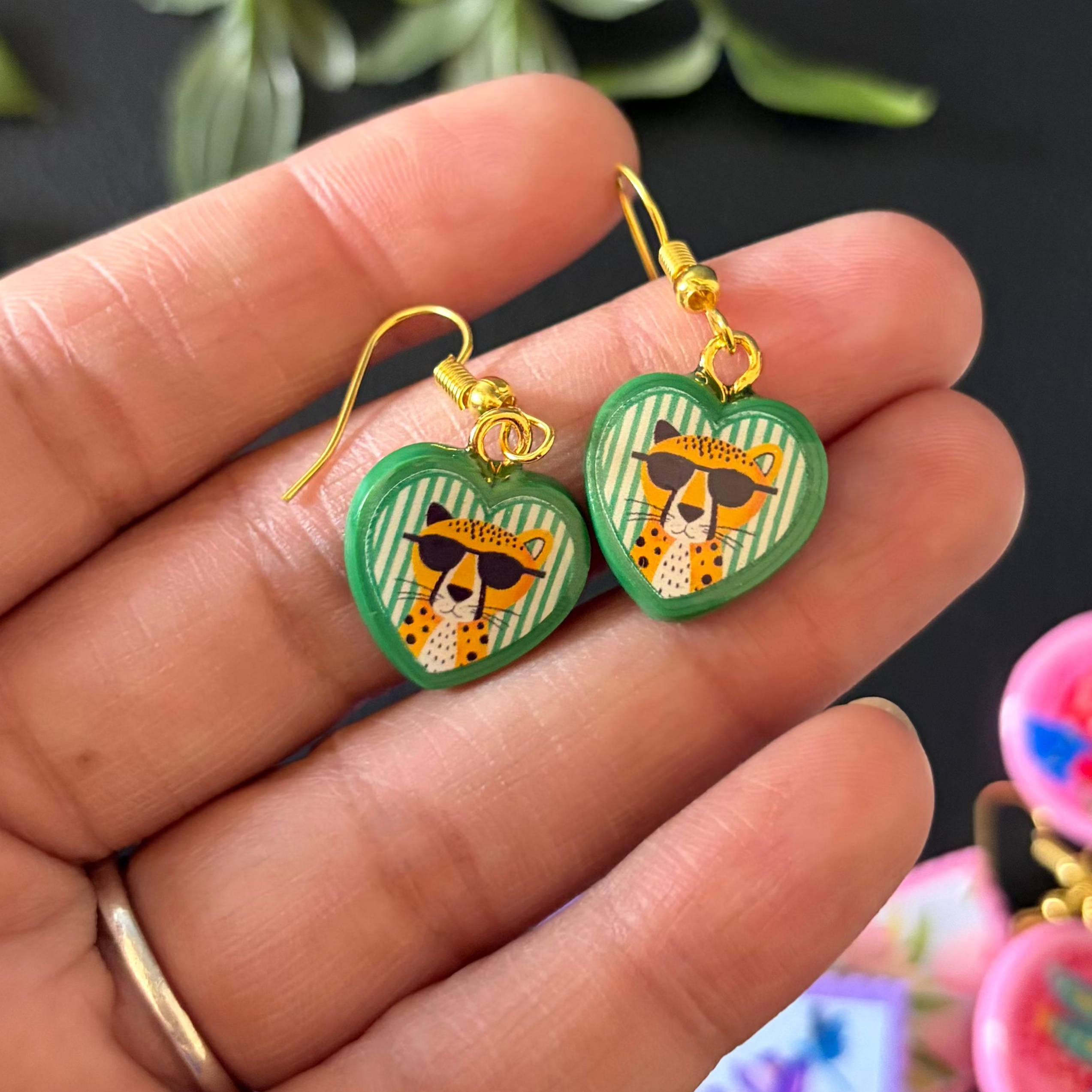 Tiny Wild Heart Leopard Drops.