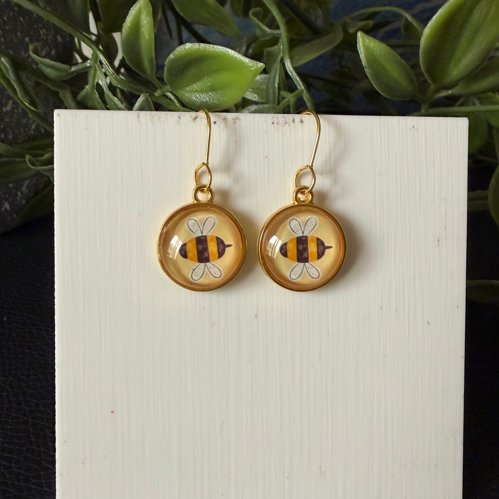 Tiny Bumble Earrings.