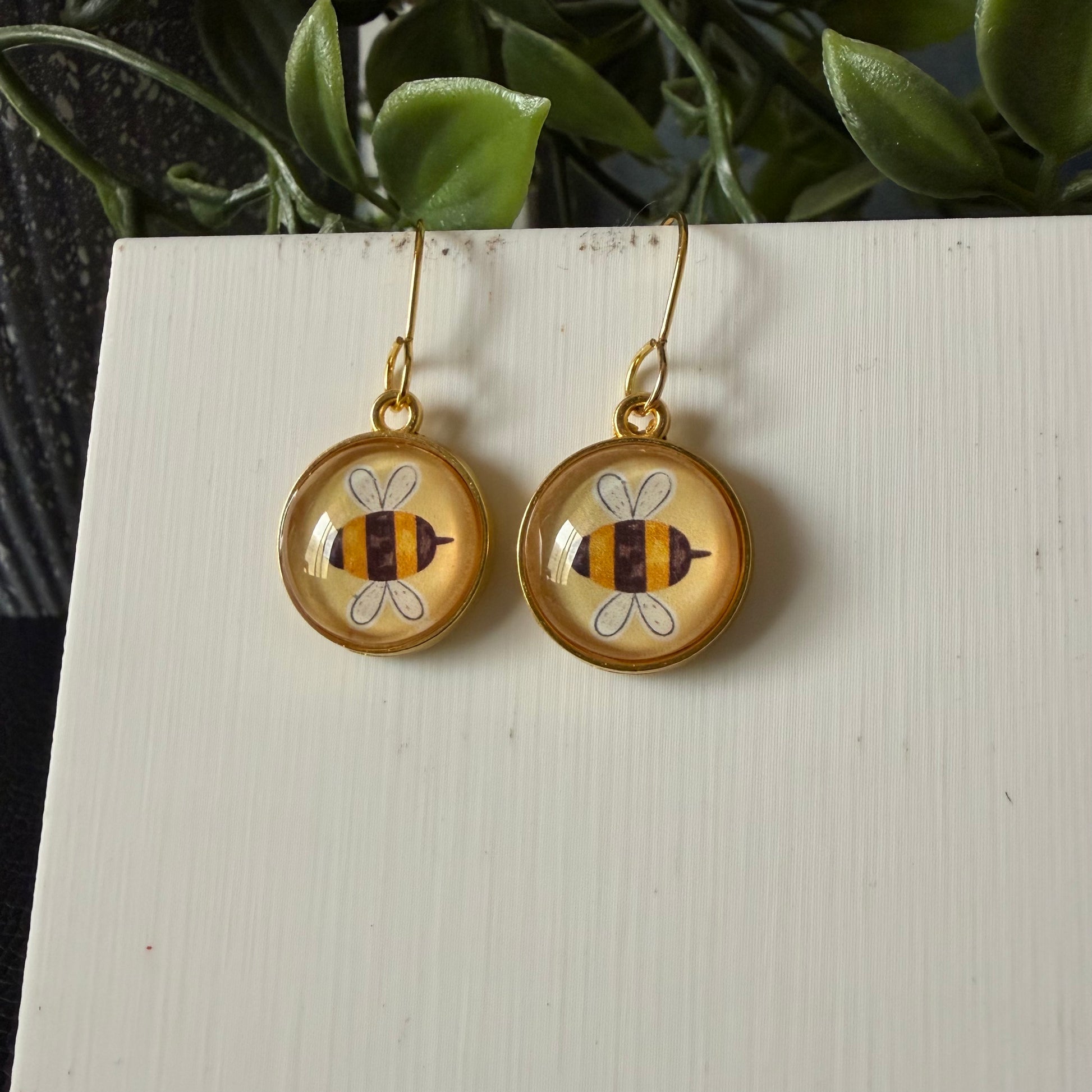 Tiny Bumble Earrings.