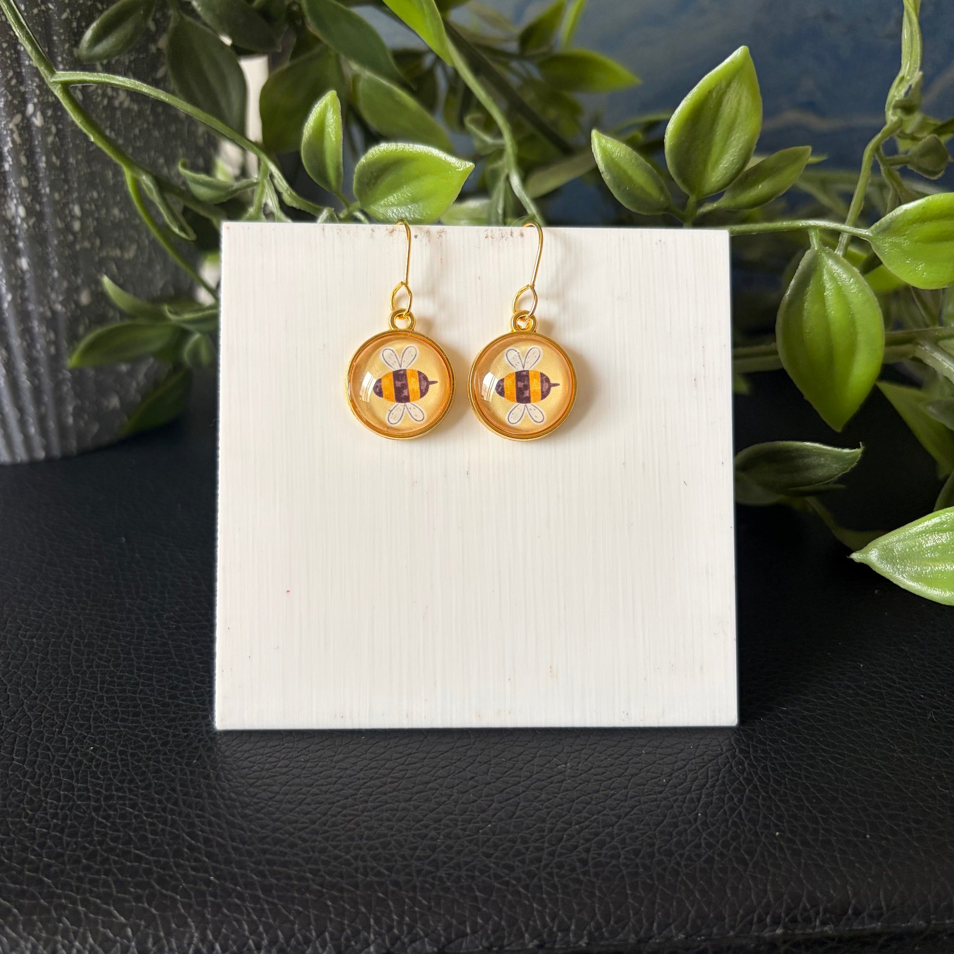 Tiny Bumble Earrings.