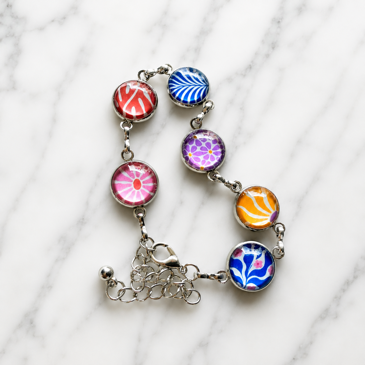 Color-Pop Charm Bracelet
