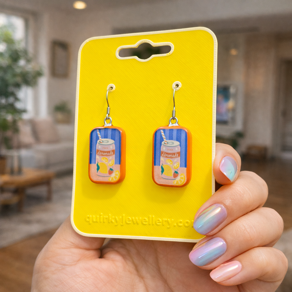 Quirky Beverage Dangle Earring - Quirky Jewellery