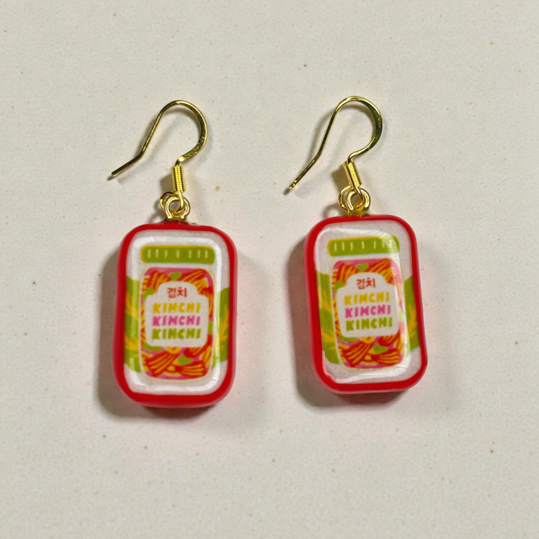 Kimchi Jar Dangle Earrings - Quirky, Fun & Totally Unique! - Quirky Jewellery