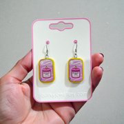 Calm & Cozy Anti Anxiety Candle Dangle Earrings - Quirky Jewellery