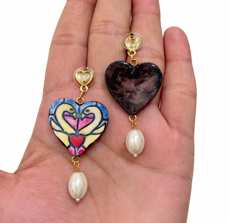 Golden Swan Drop - Quirky Jewellery