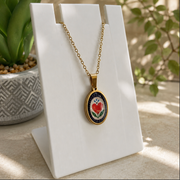 Heart Flower Boho Golden Chain - 45cms (Anti Tarnish)