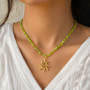 Solstice Green Necklace ☀️💚