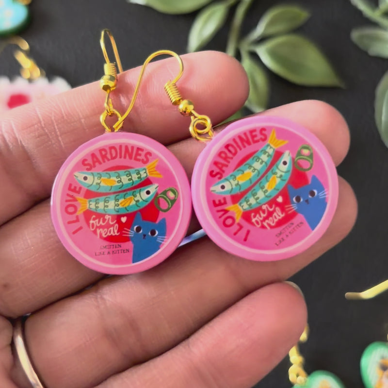 Retro Sardine Charms.