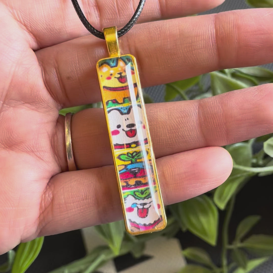 Load video: Playful Story Bar Necklace ✨
