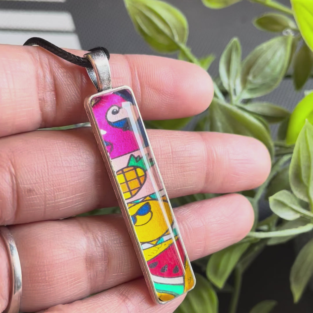 Load video: Tropical Pop Pendant Necklace