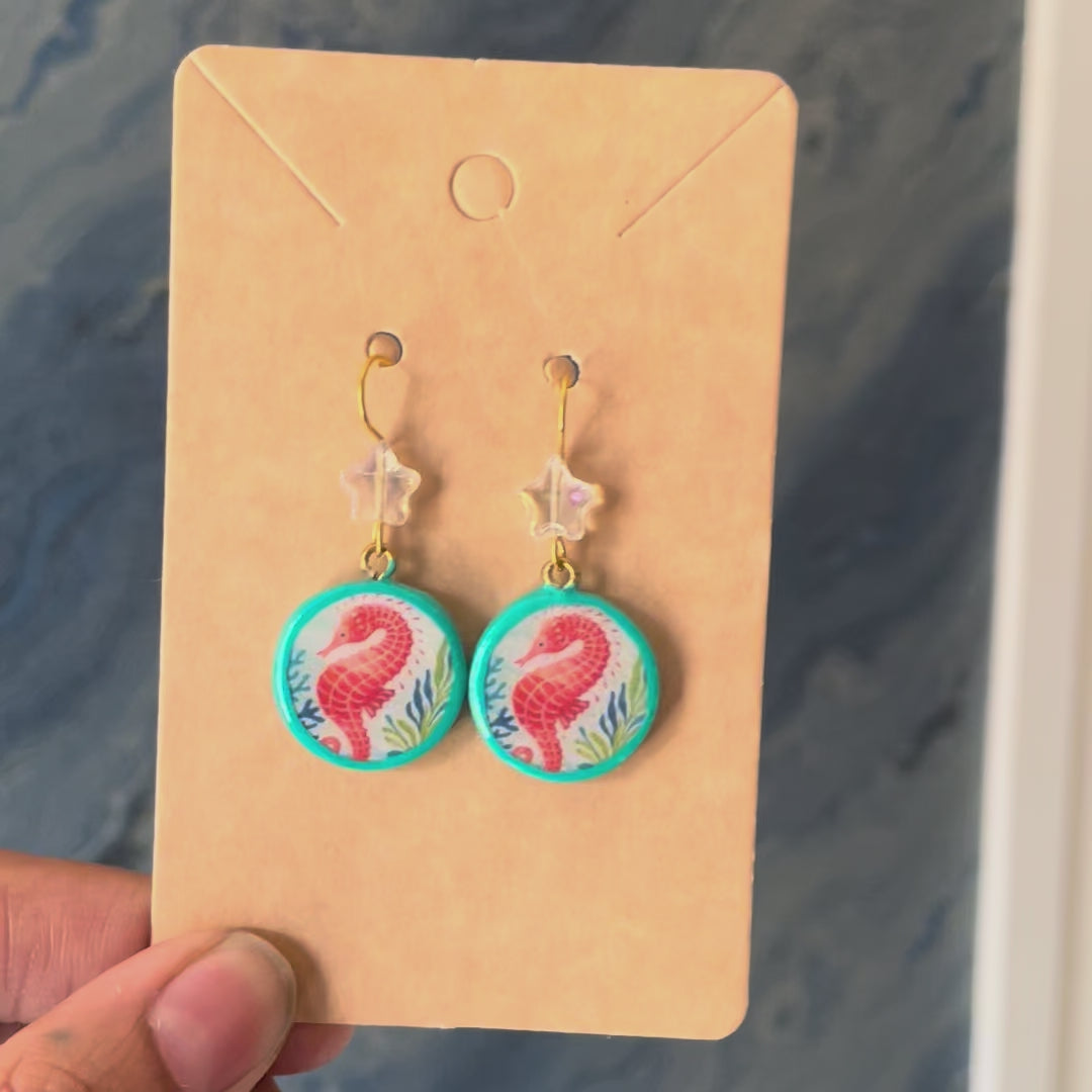 Load video: Seahorse Tide Earrings