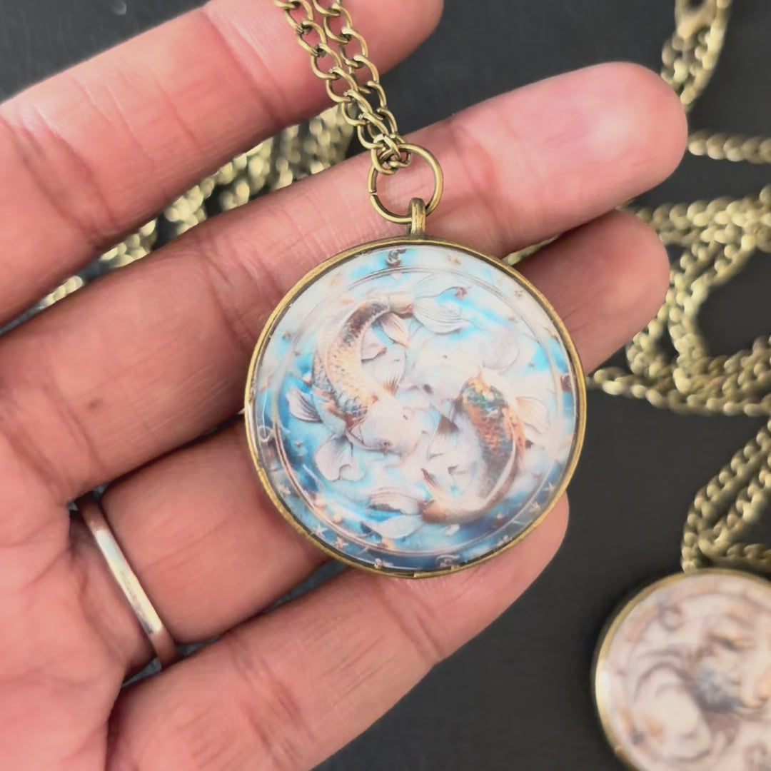 Load video: Pisces Tide Pendant Necklace